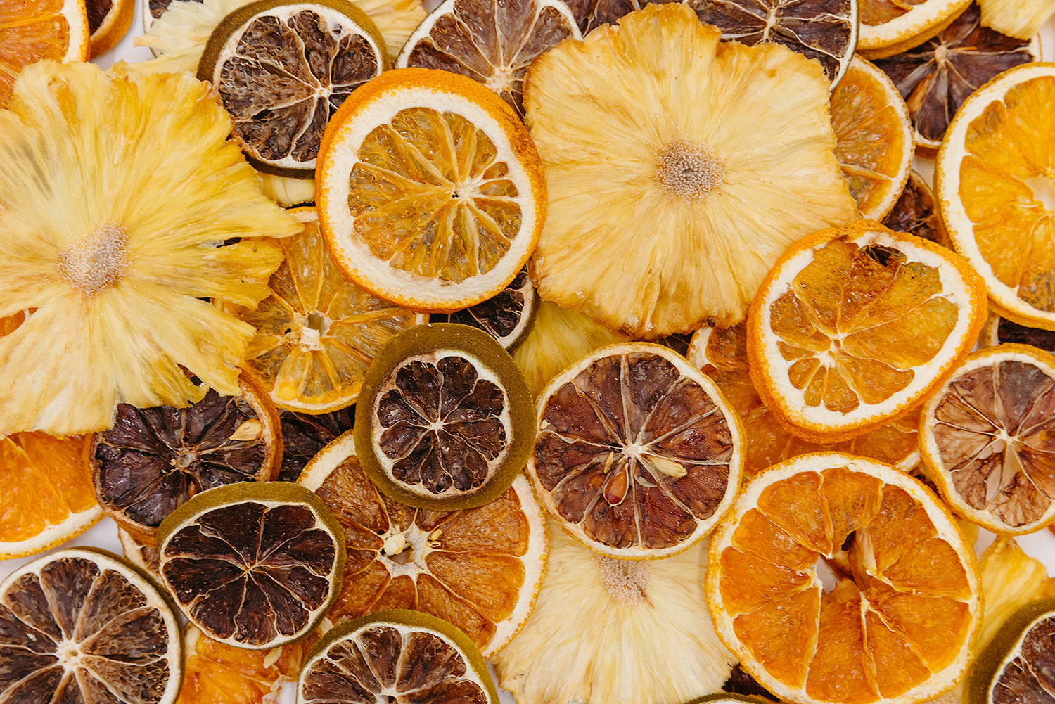 Dehydrated fruits for quality infusion mix ingredients