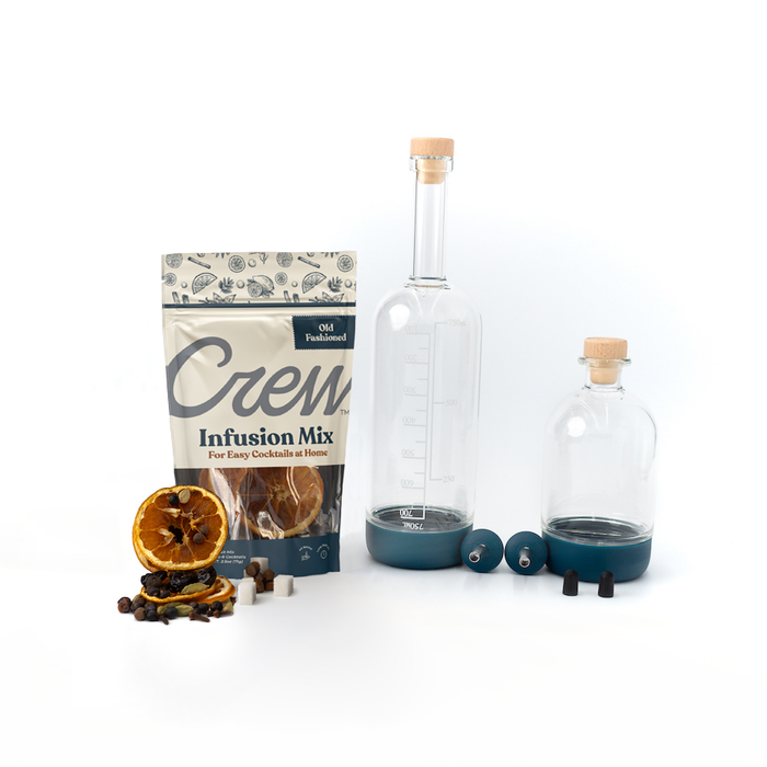 Old fashioned infusion kit in crafty crew blue